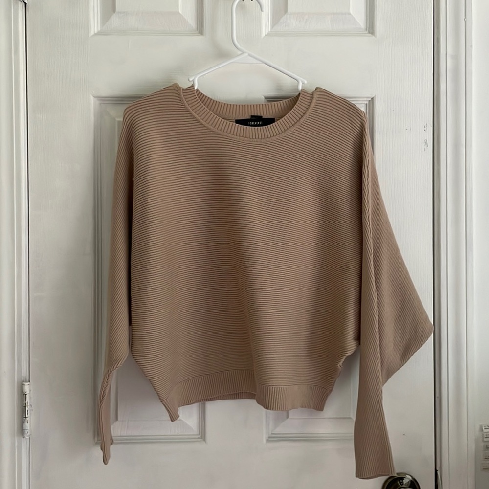 Slouchy tan sweater